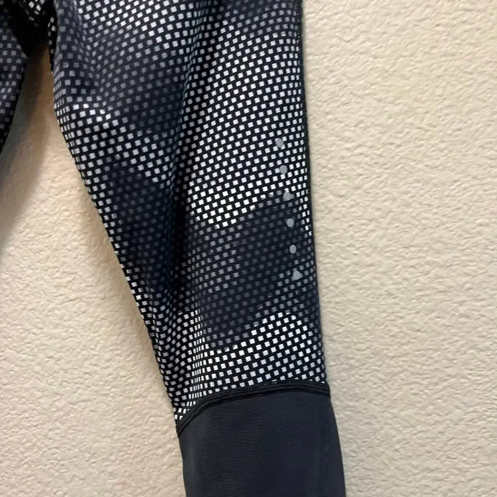 Nike Dri-Fit Speckled Black Compression Full Length Leggings Size Small